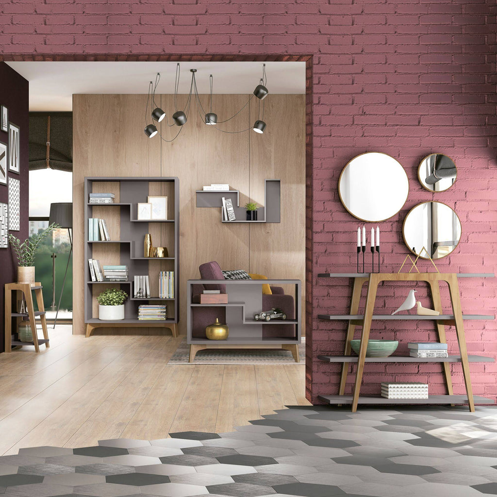 Grey Bookcase A947