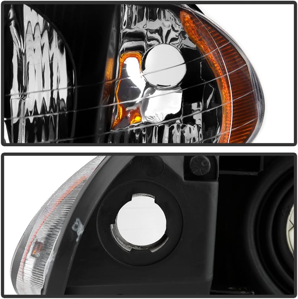 Black Headlights Replacement Driver + Passenger Side S8097
