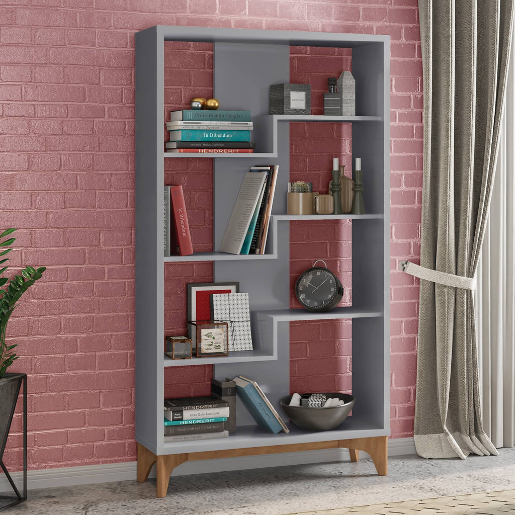 Grey Bookcase A947