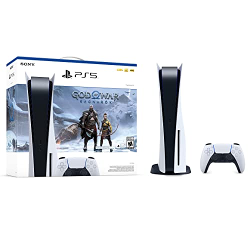 Playstation 5 Disc Version Gaming Console Bundle - 16GB GDDR6 Memory, 825GB SSD, 4K Blu-ray Player P607