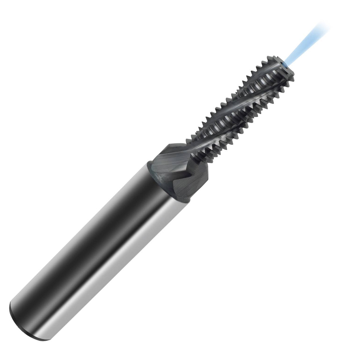 M3 x 0.50 Spiral Flute Carbide Thread Mill with Countersink T56205