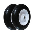 14.5" Flat Free Tire for Wheelbarrow, 5/8" Bearing with Extra 3/4" Bearing O449