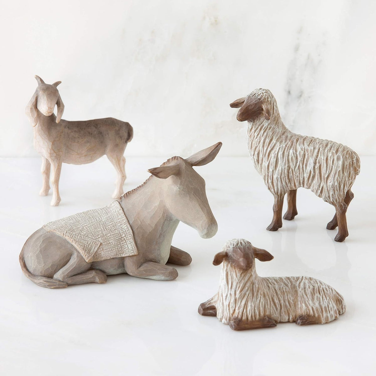 4-piece set sculpted hand-painted nativity figures F15011