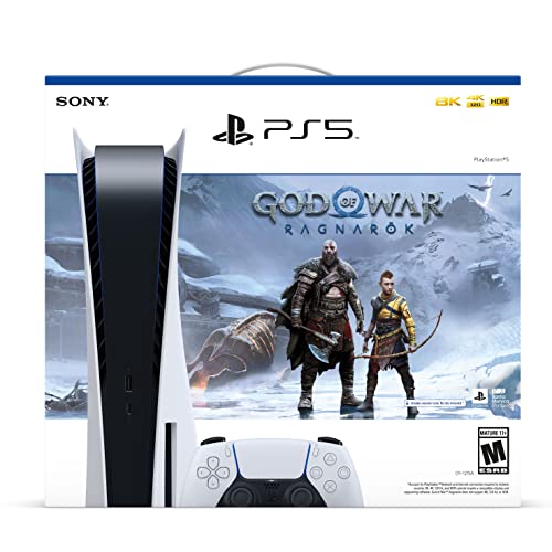 Playstation 5 Disc Version Gaming Console Bundle - 16GB GDDR6 Memory, 825GB SSD, 4K Blu-ray Player P607