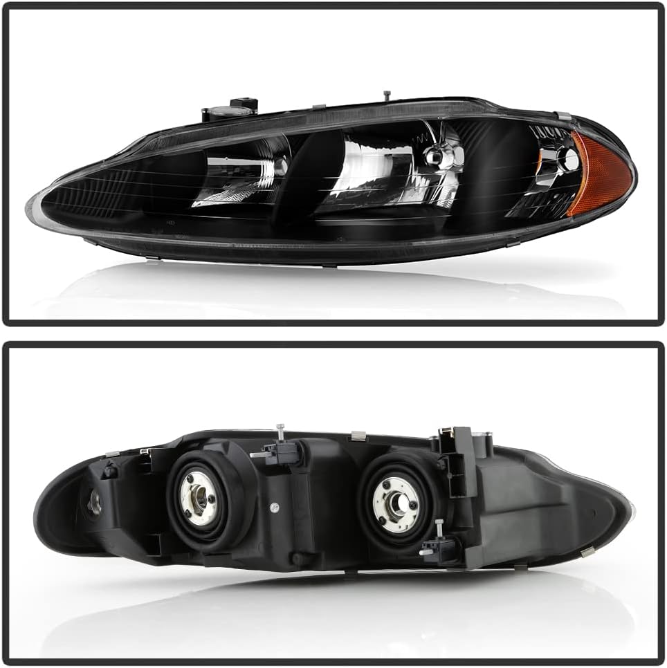 Black Headlights Replacement Driver + Passenger Side S8097