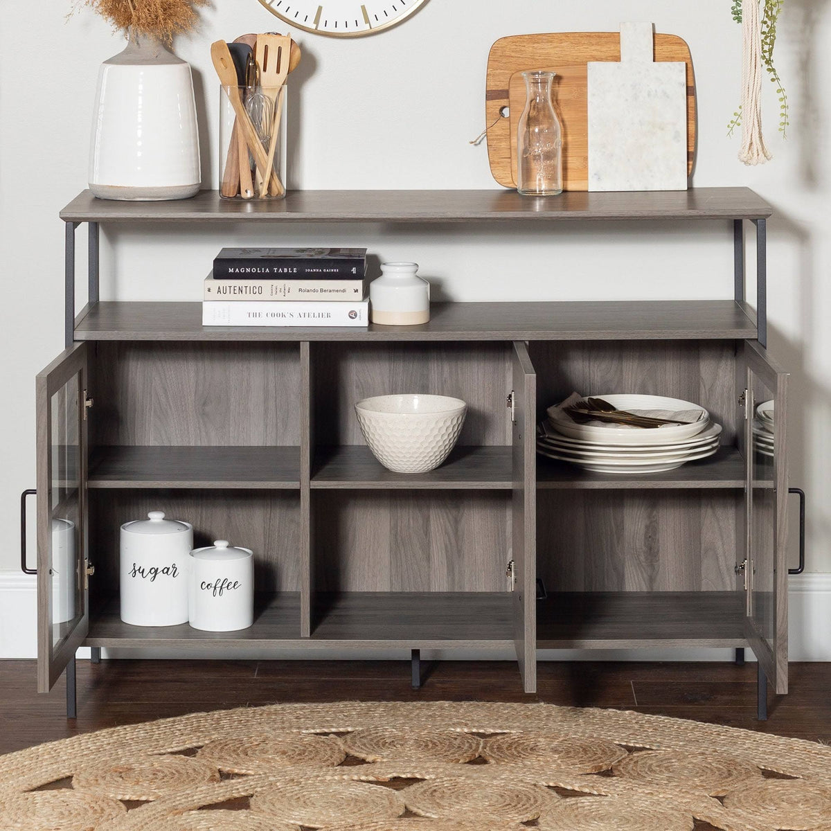 48-Inch Industrial 3-Door Buffet Y15009