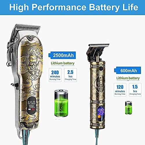 Cordless Hair Clippers and Trimmer Set with T-blade X980