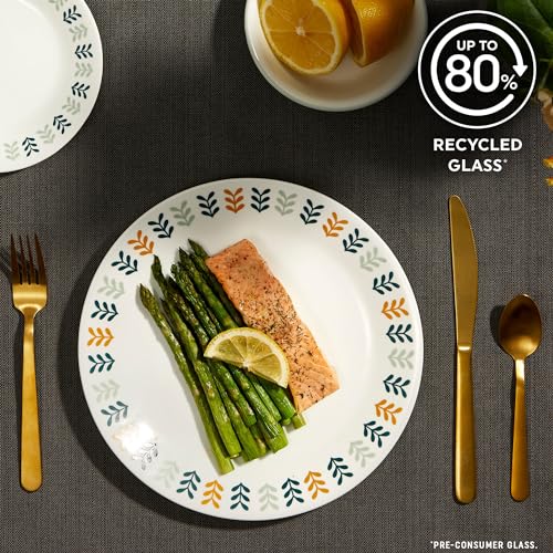 18-PC Dinnerware Set, Service for 6, Glass Plate & Bowl Set B95859