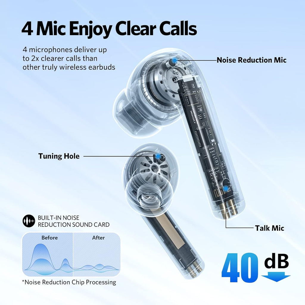 Active Noise Cancelling Bluetooth Wireless Earbuds H518954