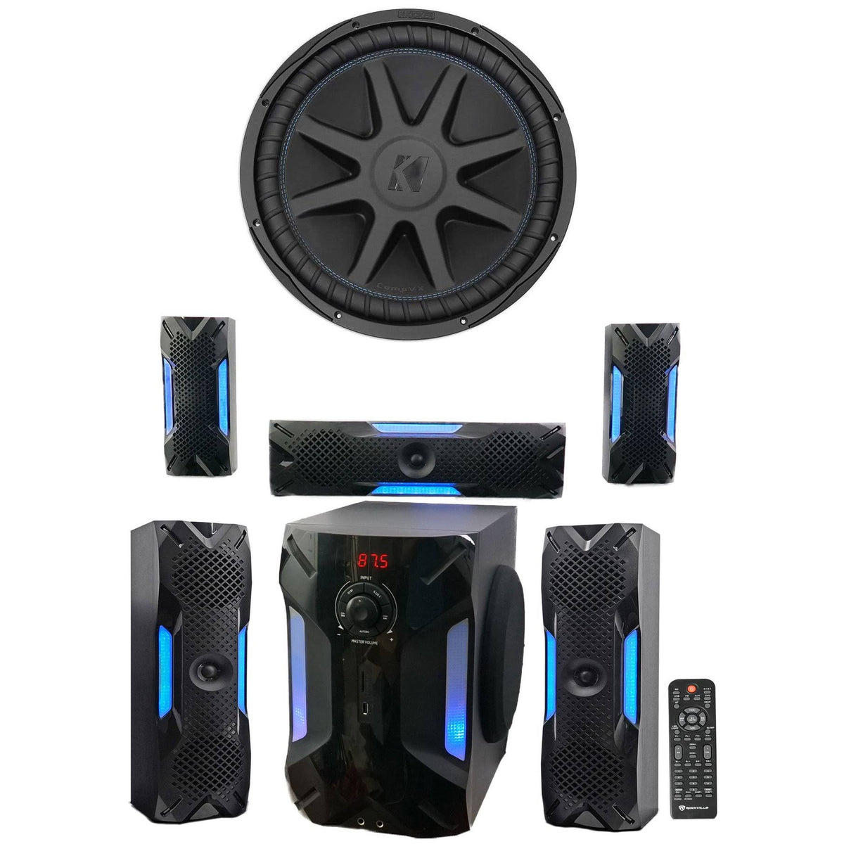 15 2000 Watt Car Subwoofer E1210