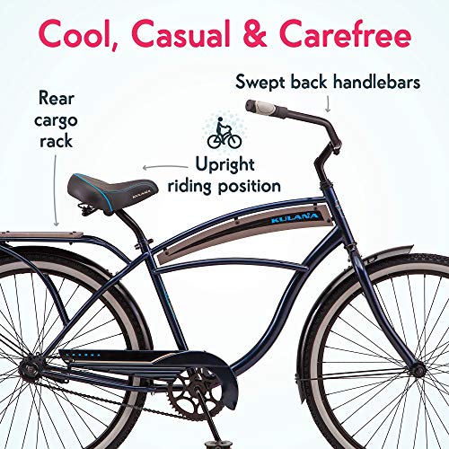 Youth Beach Cruiser Bike, 20-26-Inch Wheel Options, Step-Through or Step-Over Frames, Single or 7-Speed U77475
