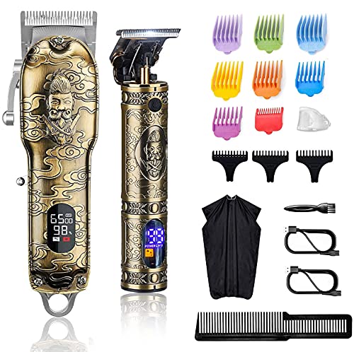 Cordless Hair Clippers and Trimmer Set with T-blade X980