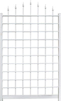 White 57 x 95 Inch PVC Vinyl Outdoor Trellis H7064