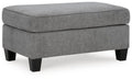 Chenille Smoke Ottoman O9566