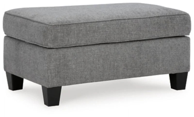 Chenille Smoke Ottoman O9566