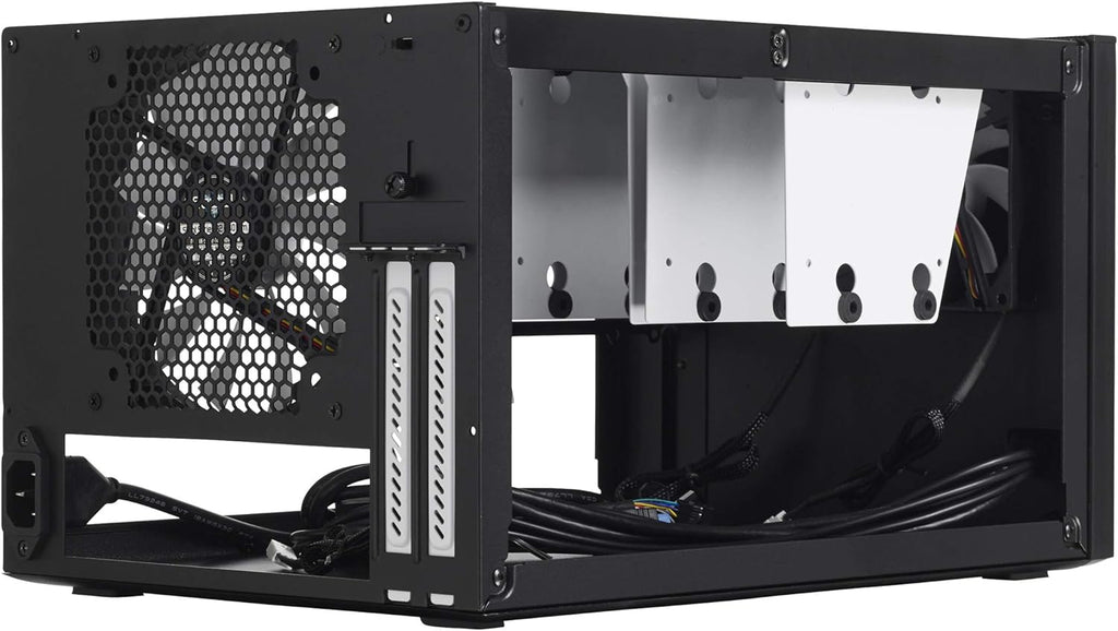 Black Mini ITX Computer Case with 120mm Fans S116632