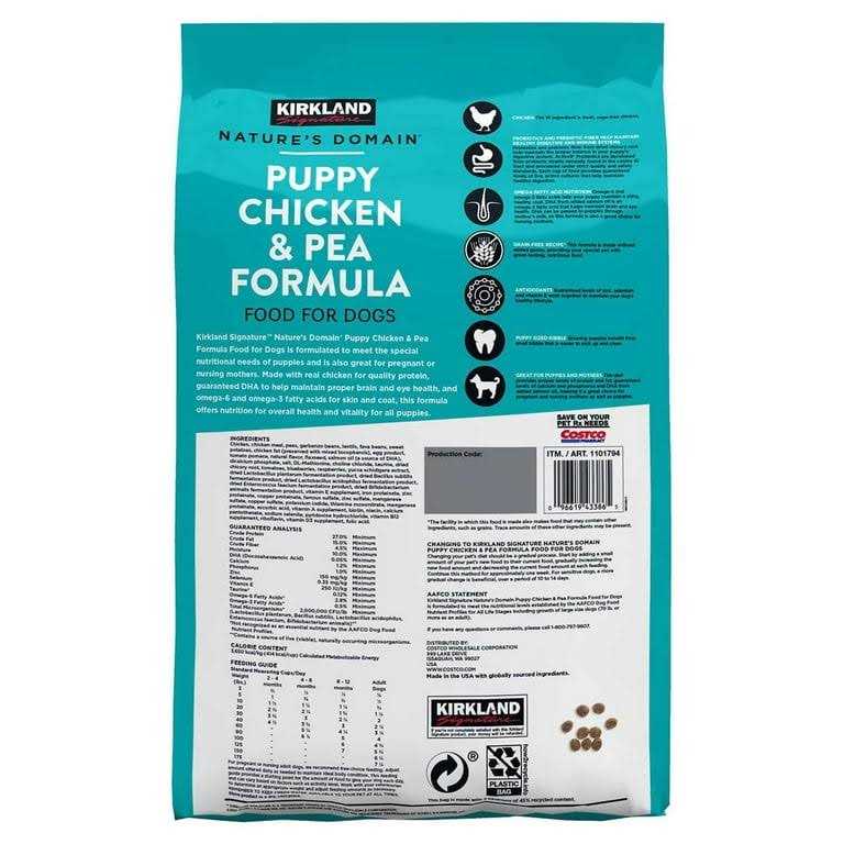Puppy Formula Chicken & Pea Dog Food 20 lb Q31322