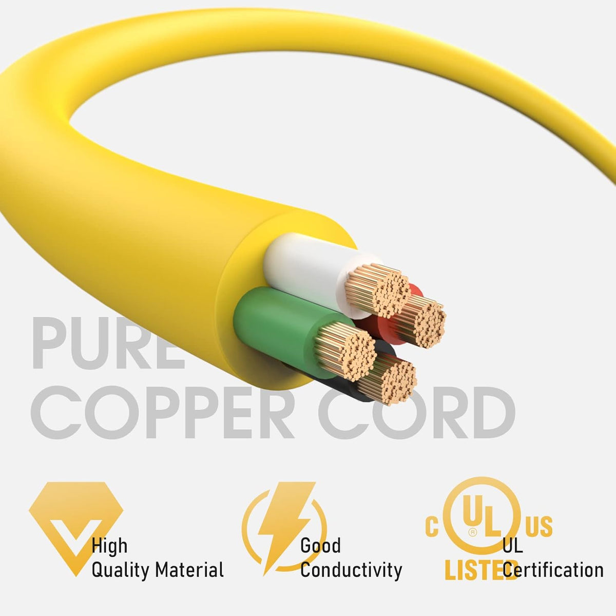 30A 125/250V 7500W Generator Power Extension Cord 40 Feet T858