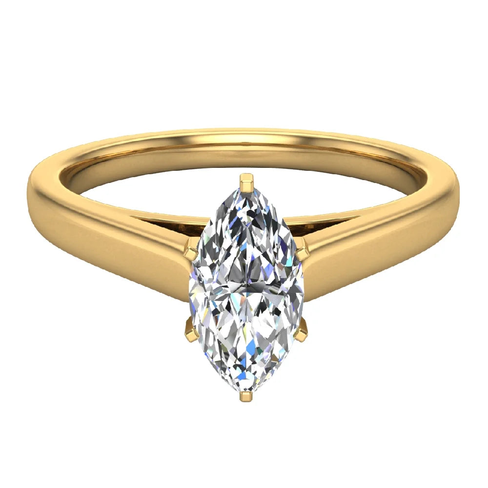 Marquise Solitaire 0.50 Carat 14K Gold Engagement Ring I652