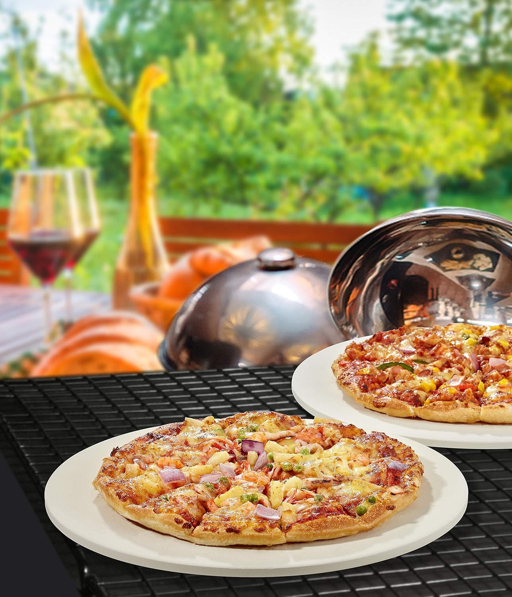 16" Rectangular Cordierite Pizza Stone (2 Pack) M9114