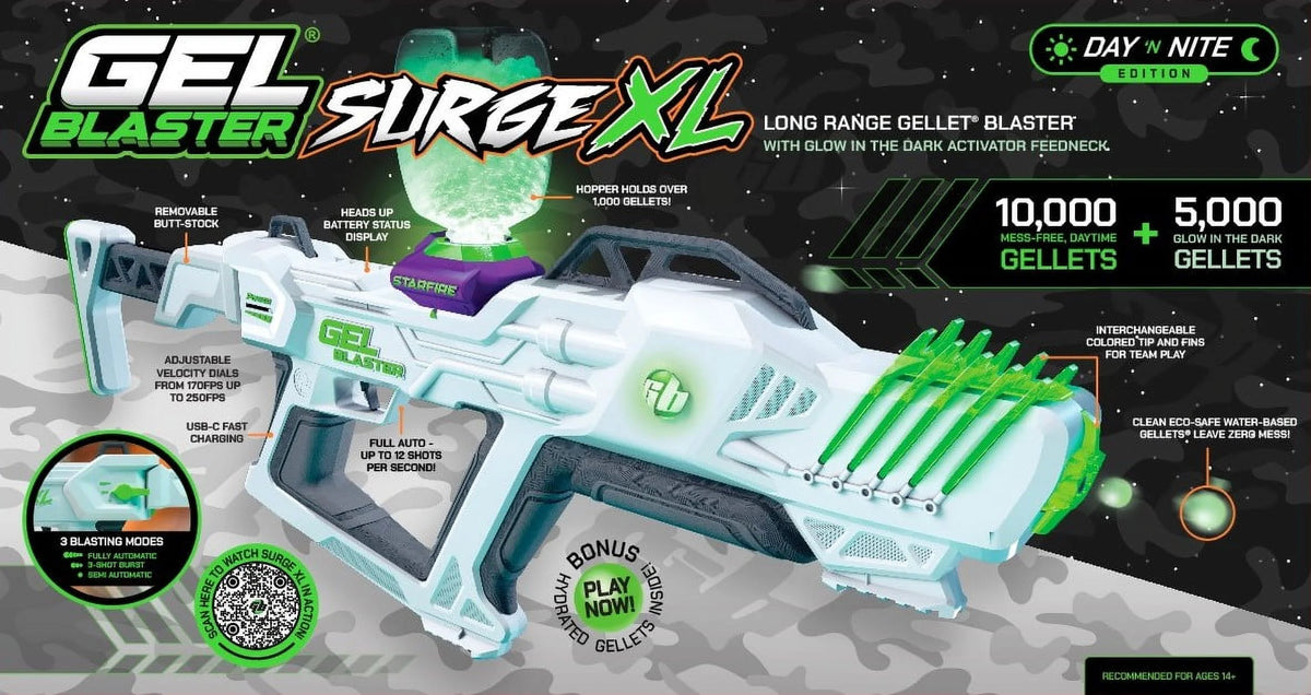 Gel Blaster Water Bead Blaster with Glow-in-the-Dark Activator P9207