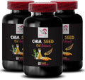Chia Seed Oil Extract 3 Bottle 180 Caps U8384