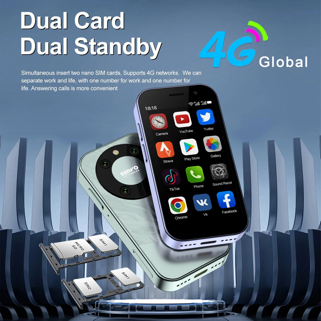 3.0" HD Display 4G LTE Mini Smartphone H958