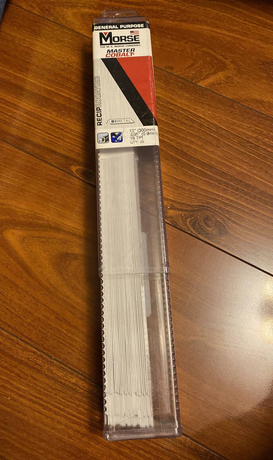 25 Pack Bi-Metal Reciprocating Saw Blades 12” 18tpi F9041