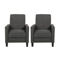 Set of 2 Fabric Recliner Moss Gray Z33845