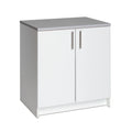White 32 Storage Cabinet with 1 Adjustable Shelf P4609