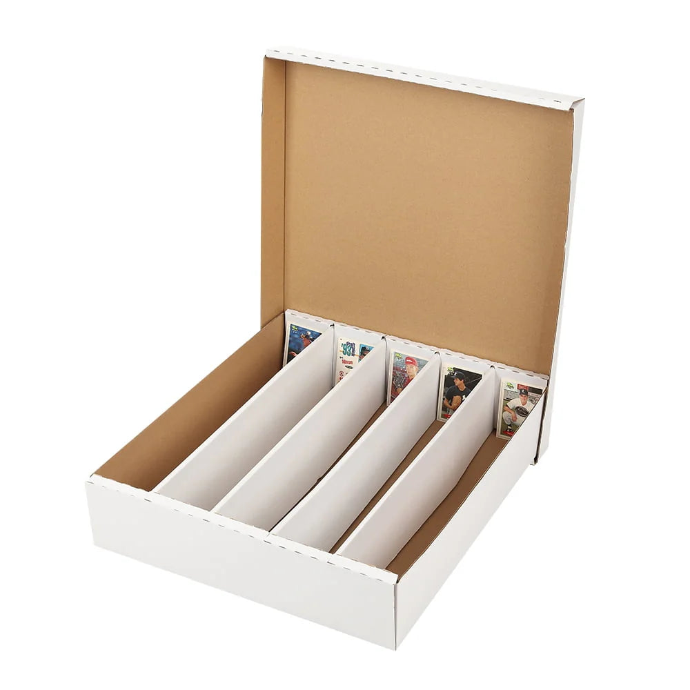 Card Storage Box Holds 5000 Count Trading Card Corrugated Holder Container D383