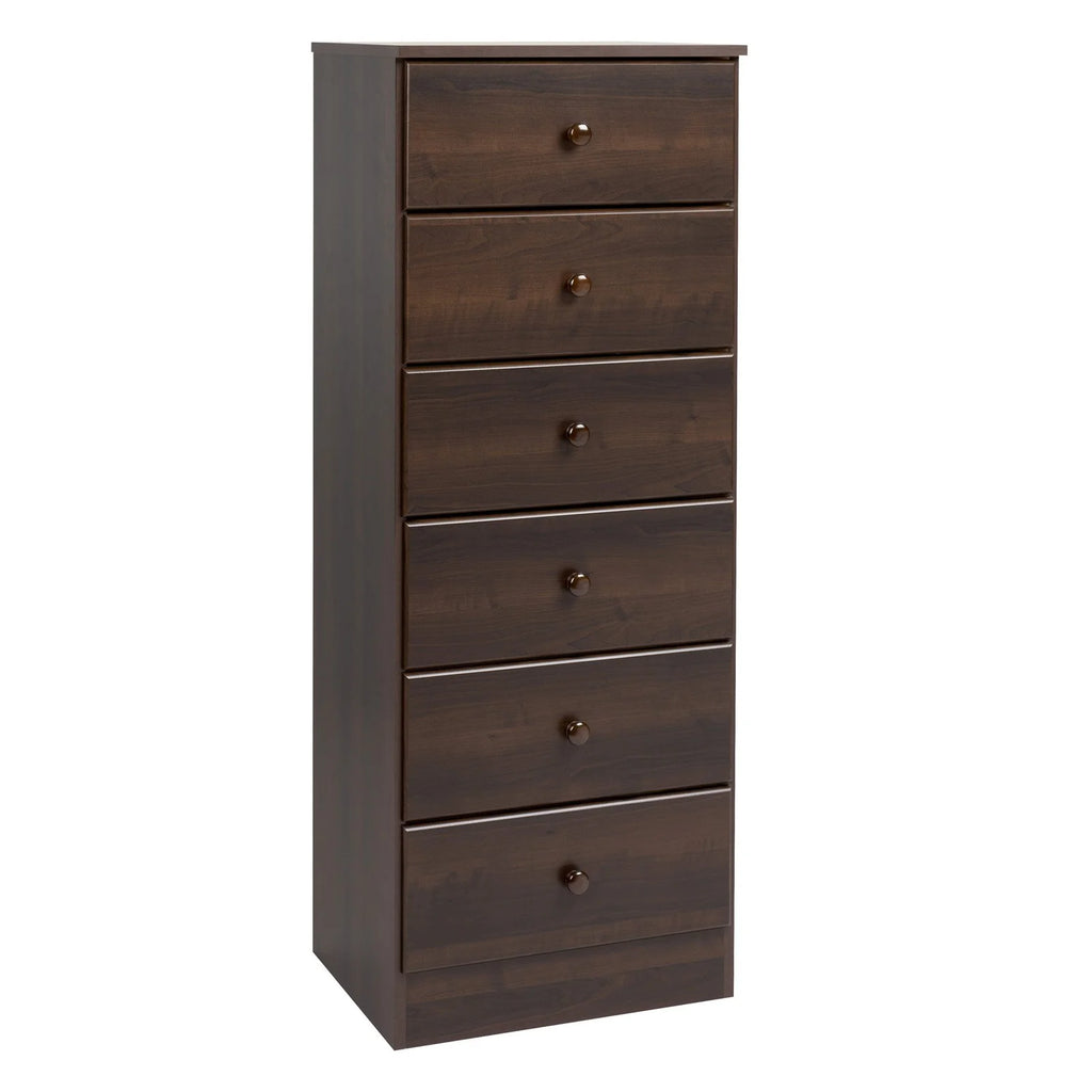 Tall Black 6-Drawer Dresser O41392