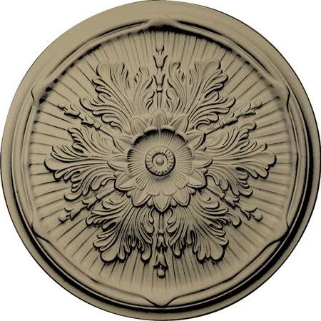 21 inch x 2 inch Hand-Painted Beige Ceiling Medallion G7592