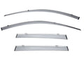 Side Window Visors Rain Guard With Chrome Trim A436
