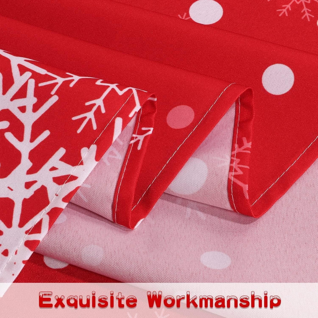 Christmas Curtains 52 x 95 inch Red and White E558991