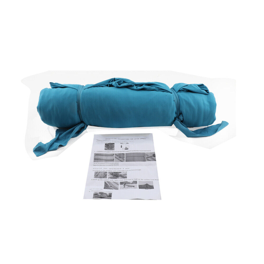 10 x 10 ft Pop Up Beach Canopy Tent with Stability Poles O845603