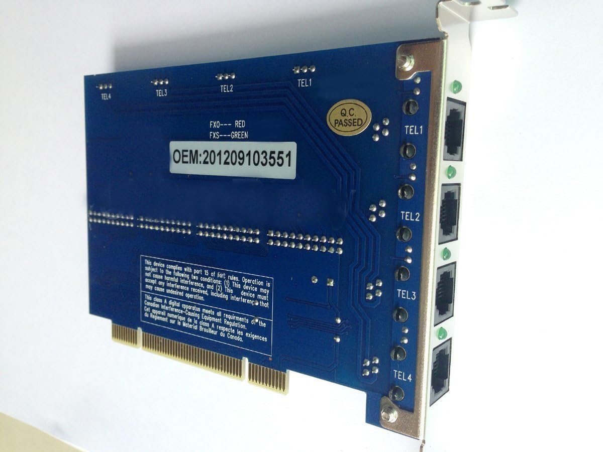 4 FXO Ports Analog Asterisk Card PCI L777062