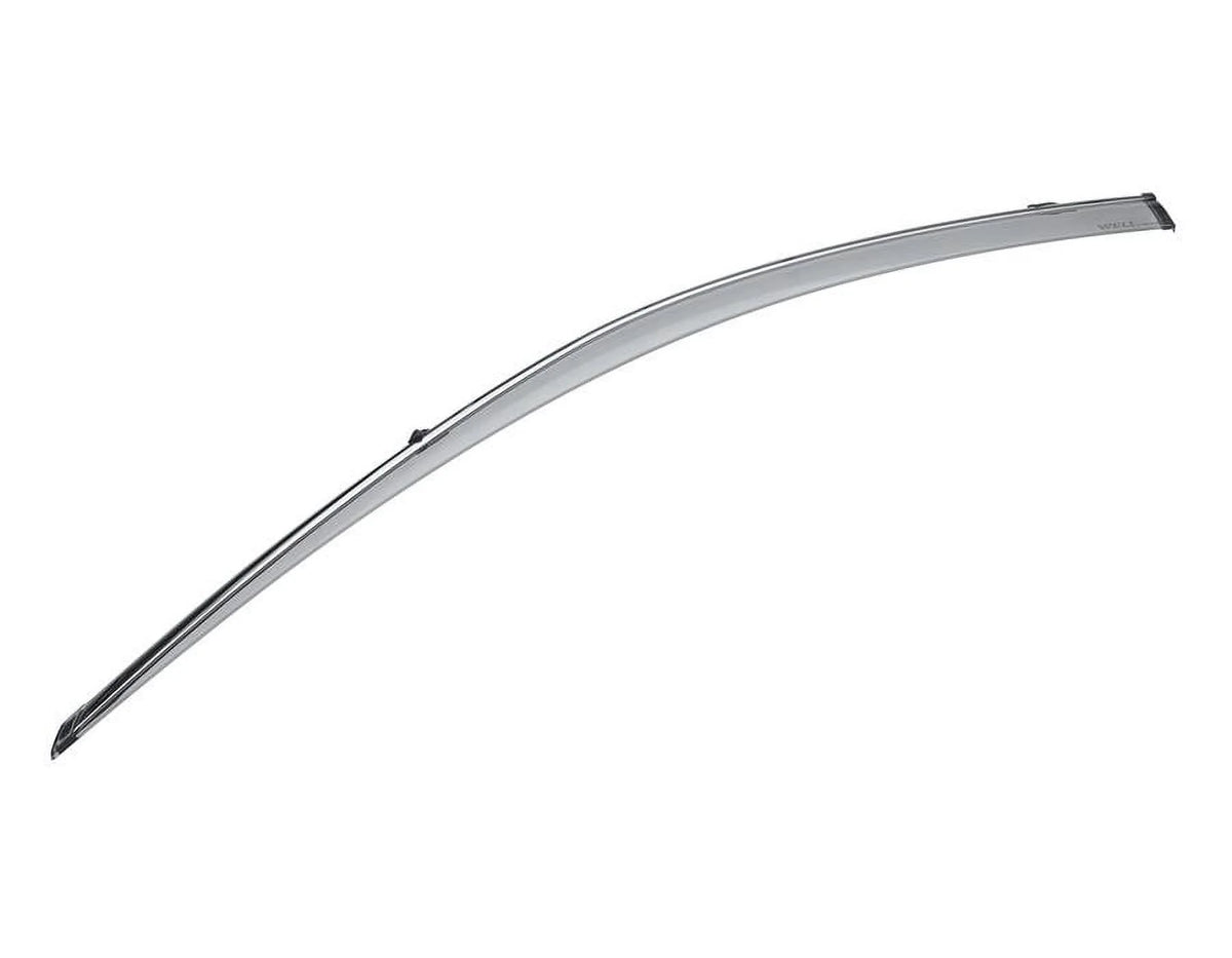 Side Window Visors Rain Guard With Chrome Trim A436