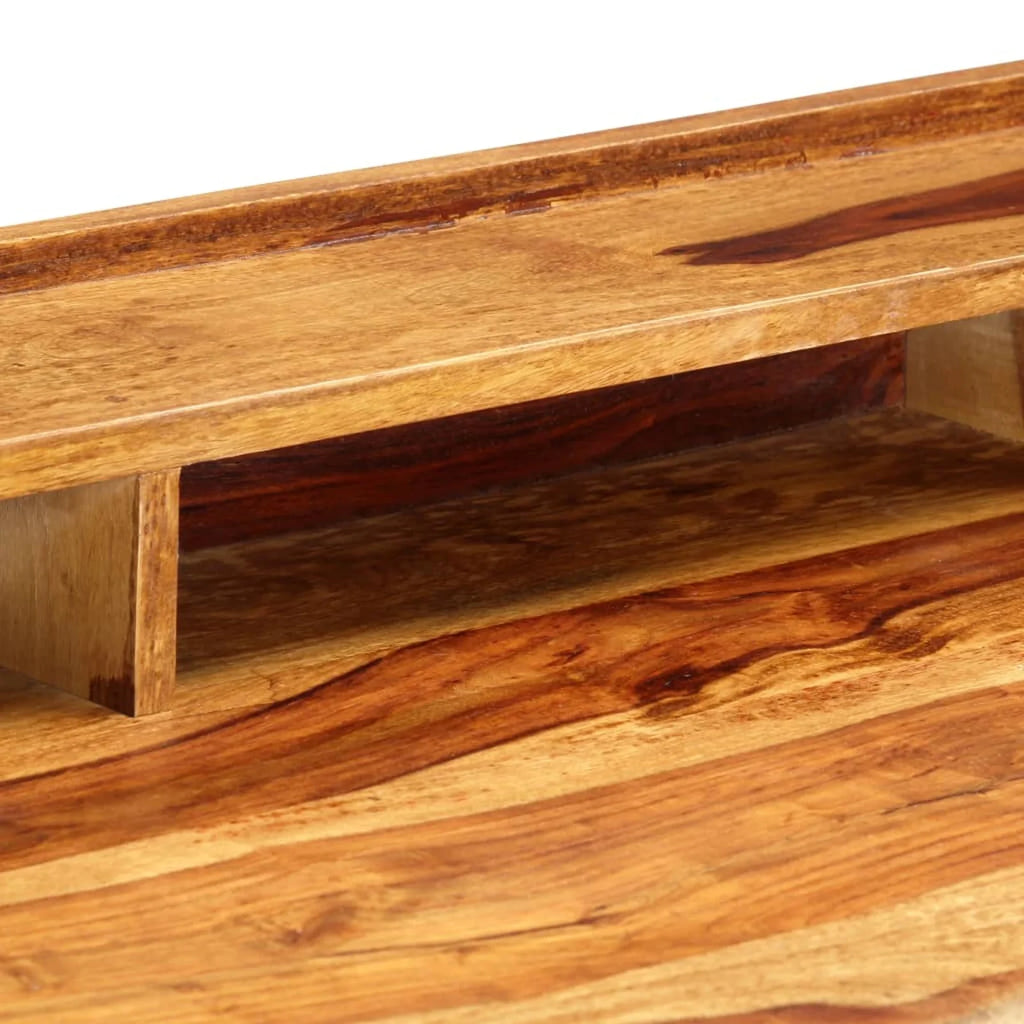Sheesham Wood Writing Desk with 3 Storage Compartments and 1 Drawer E875