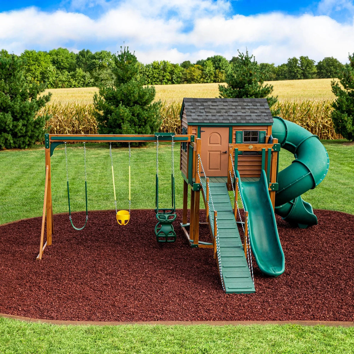 Red Rubber Mulch 75 cu ft S227