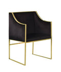 Accent Club Chair with Brass Stainless Steel Frame Z5987