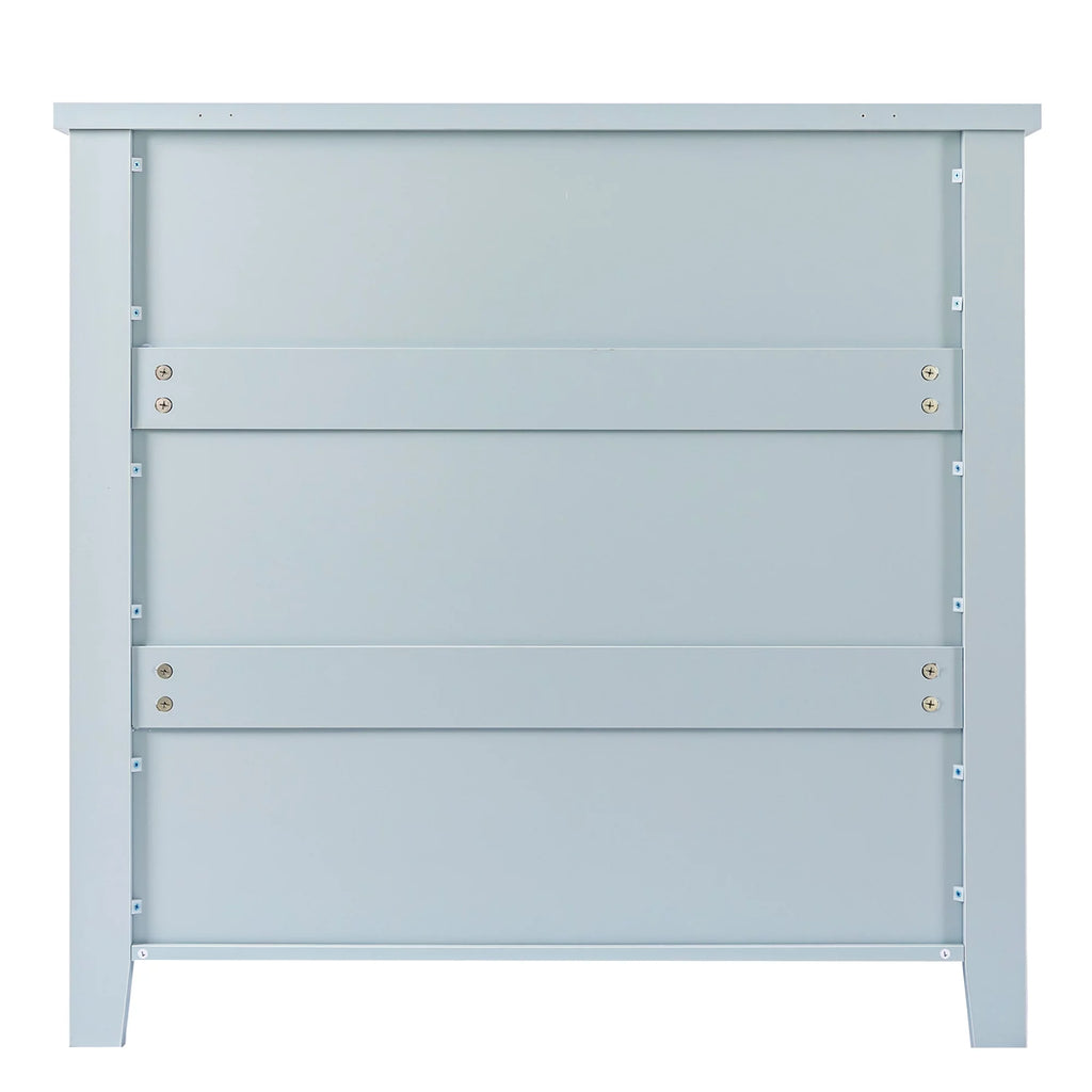 Antique Blue 4 Drawer Wooden Dresser S9779