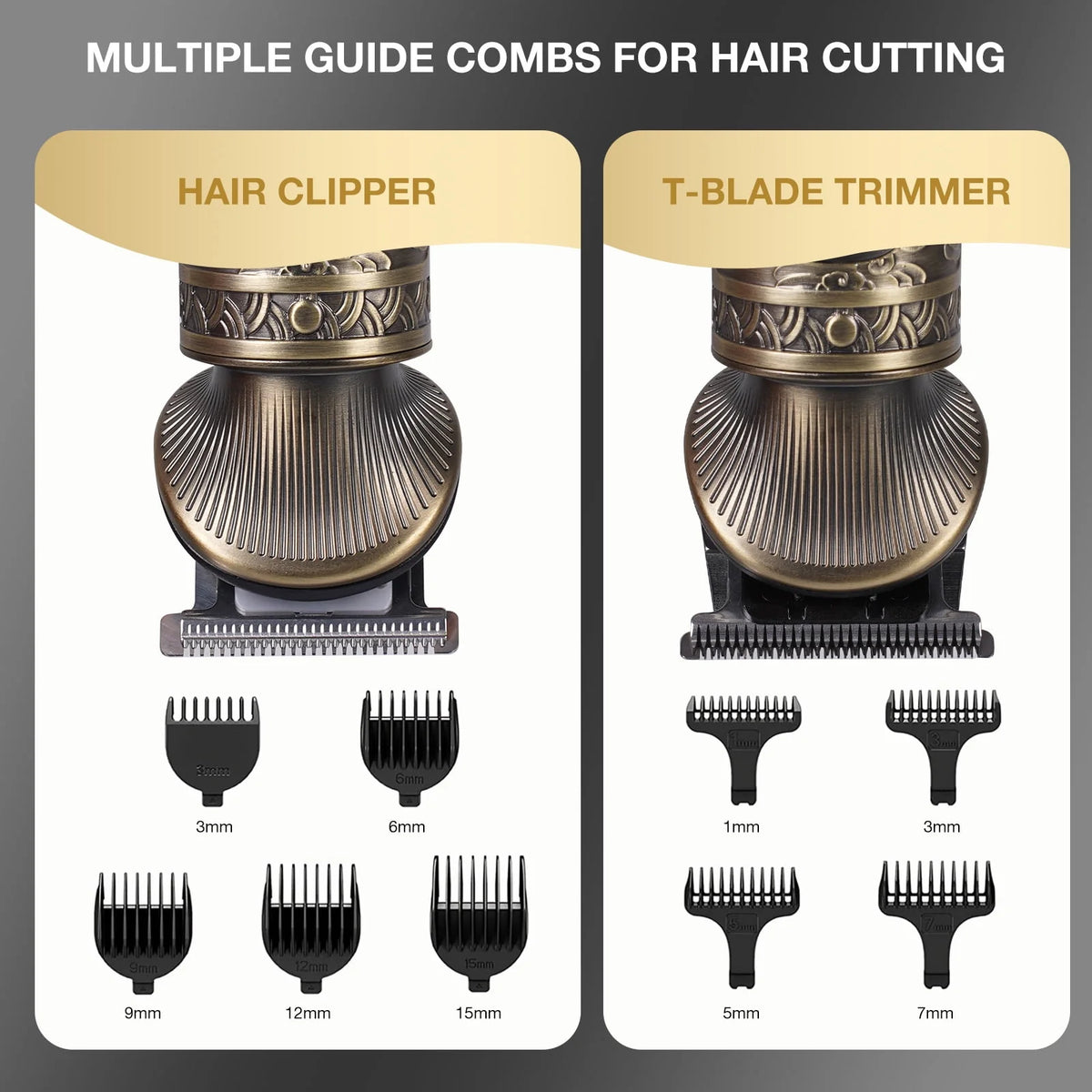 6-in-1 Cordless USB Rechargeable T-Blade Beard Trimmer Q706108