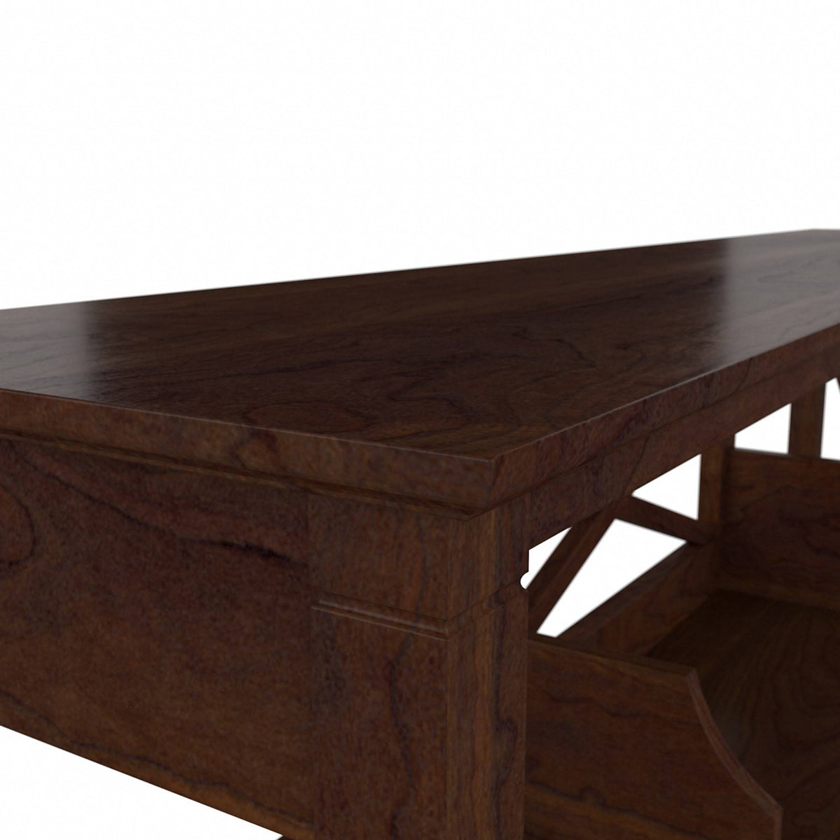 Dark Gray Hickory L Shaped Desk with Hutch and 2 Drawer Mobile File Cabinet R935