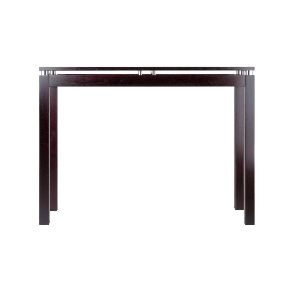 Espresso Rectangle Wood Console Table Y49253