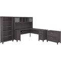 72W L Shaped Desk with Storage in Storm Gray L955174