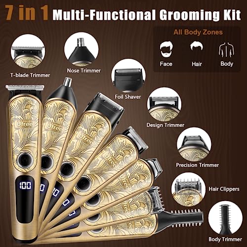 Waterproof Cordless Beard Trimmer Grooming Kit G473595