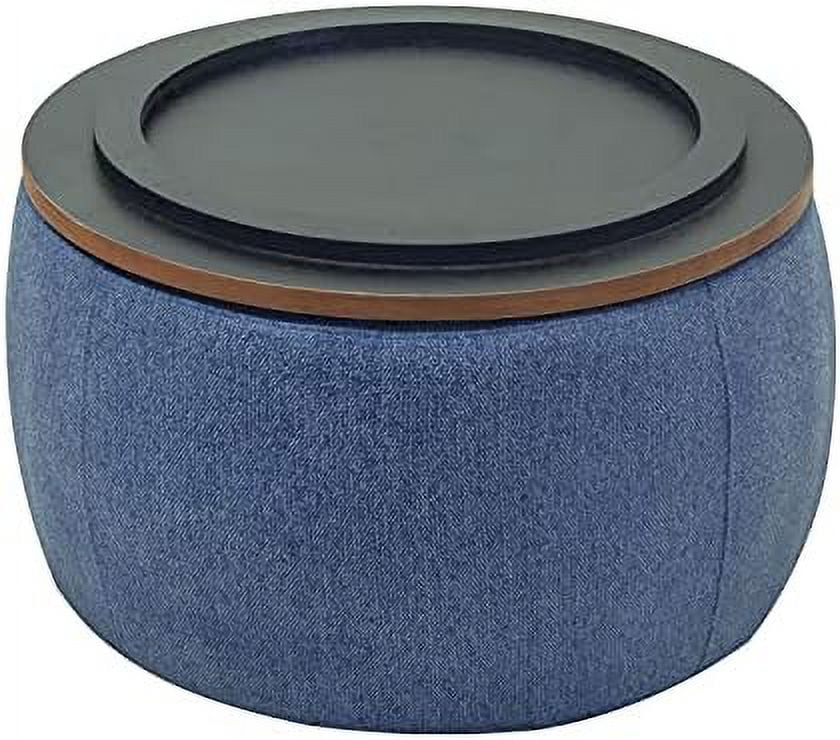 Round Ottoman with Reversible Lid Tray X145453