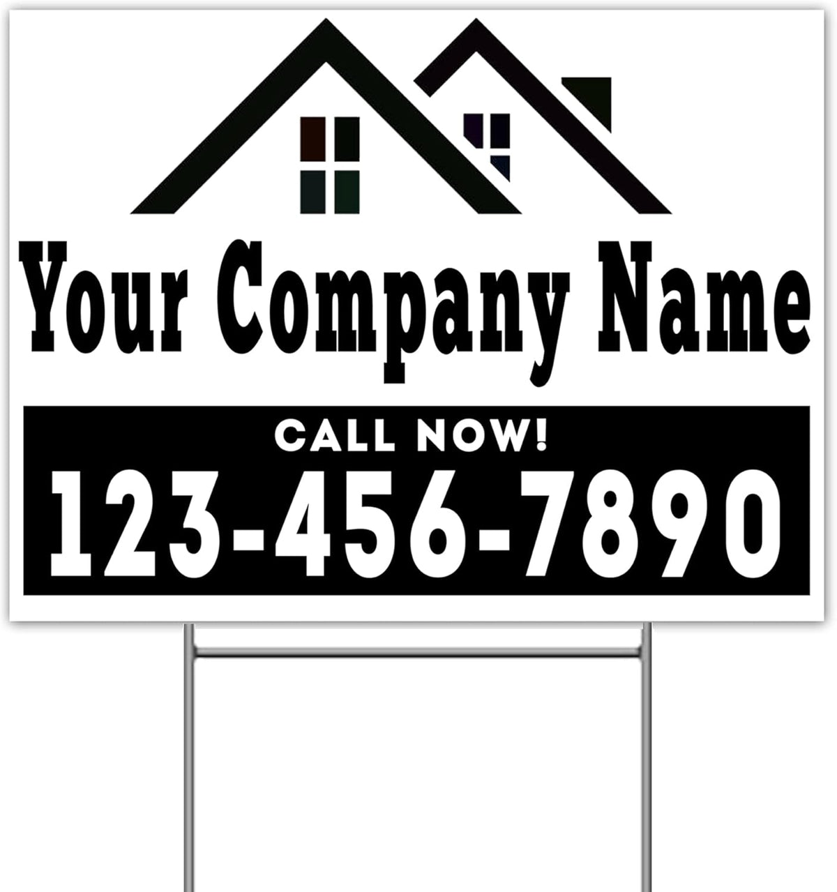 24x18 Double-Sided Waterproof Plastic Bandit Signs I18551