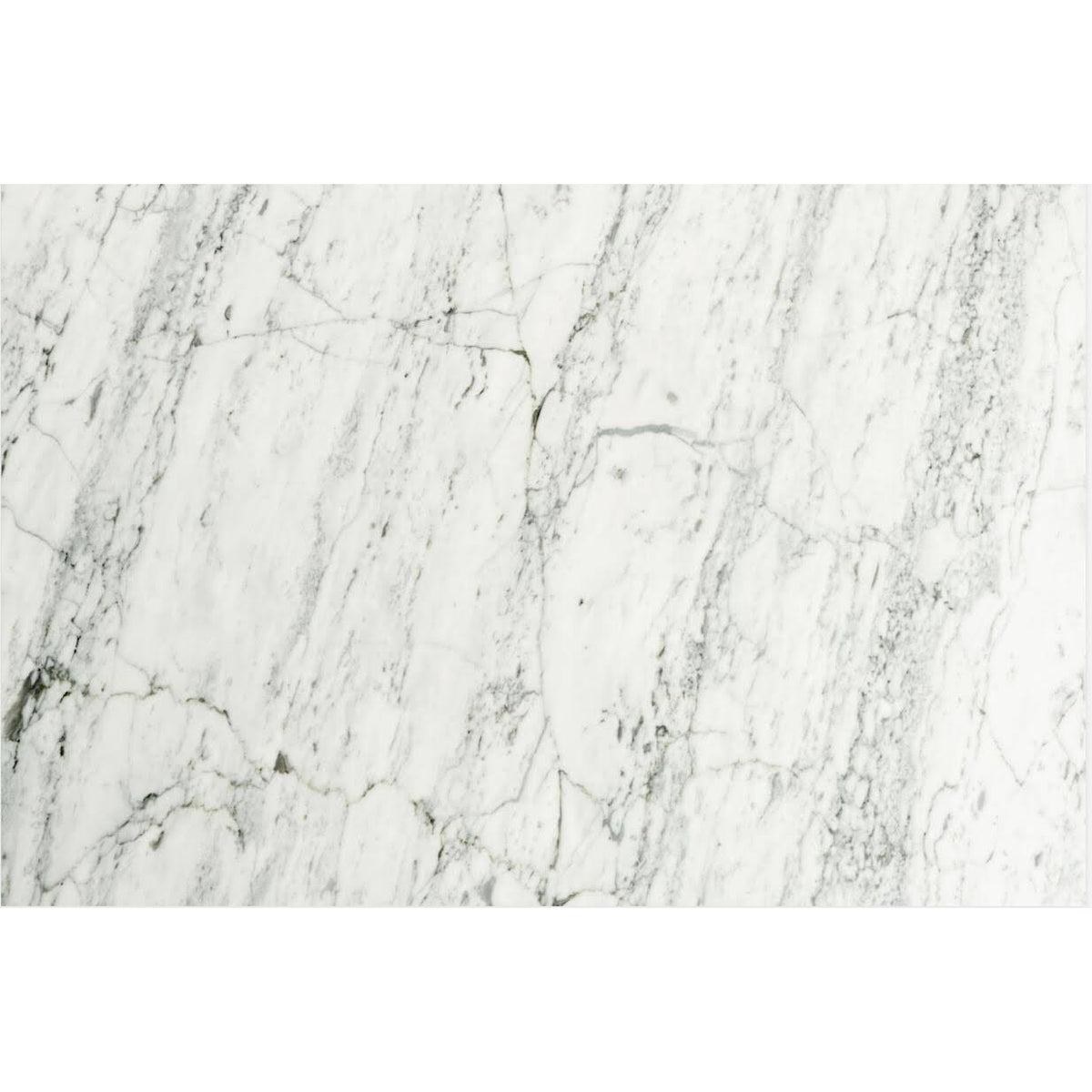 White Marble Side Table with Walnut Legs S2328